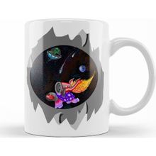 Baskı Dükkanı KB12204 Worm Hole Porselen Kupa Bardak