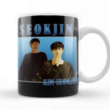 Baskı Dükkanı KB12504 Kim Seokjin Vintage Bts Porselen Kupa Bardak