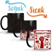 Baskı Dükkanı KB12597 Revolution Porselen Kupa Bardak