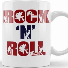 Baskı Dükkanı KB12602 Rock N Roll Porselen Kupa Bardak