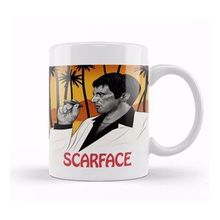Baskı Dükkanı KB12610 Scarface Illüstrasyon Porselen Kupa Bardak