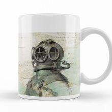 Baskı Dükkanı KB12615 Scuba Diving Porselen Kupa Bardak