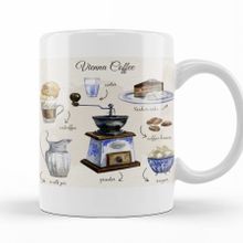 Baskı Dükkanı KB12777 Vienna Coffee Porselen Kupa Bardak