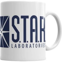 Baskı Dükkanı KB1298 The Flash Star Lab Porselen Kupa Bardak