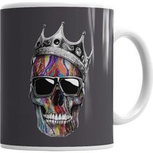 Baskı Dükkanı KB1426 Caveira King Porselen Kupa Bardak
