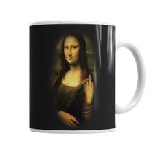 Baskı Dükkanı KB1759 Mona Lisa Obscena Porselen Kupa Bardak