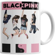 Baskı Dükkanı KB181 Black Pink Porselen Kupa Bardak