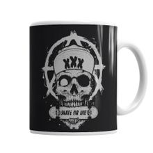 Baskı Dükkanı KB1830 Skate Skull Porselen Kupa Bardak