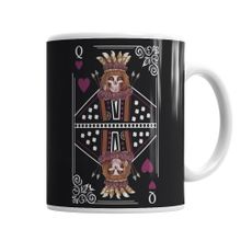 Baskı Dükkanı KB1880 Queen Of Hearts Porselen Kupa Bardak