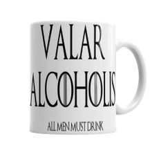 Baskı Dükkanı KB1916 Valar Alcoholıs Porselen Kupa Bardak