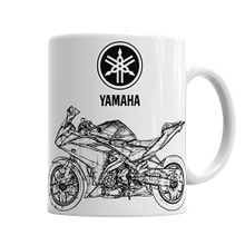 Baskı Dükkanı KB2055 Motorsiklet Yamaha Yzf R25 Porselen Kupa Bardak