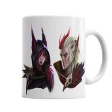Baskı Dükkanı KB2057 Xayah Ve Rakan Porselen Kupa Bardak