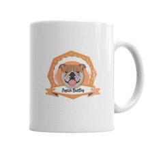 Baskı Dükkanı KB2132 Bulldogue Coleçao Raças Pug Köpek Porselen Kupa Bardak