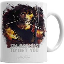 Baskı Dükkanı KB2304 I`m Coming To Get You John Rambo Porselen Kupa Bardak