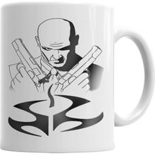 Baskı Dükkanı KB2318 Hitman Agent 47 Porselen Kupa Bardak