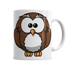 Baskı Dükkanı KB2700 Sevimli Baykuş Owl Porselen Kupa Bardak