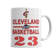 Baskı Dükkanı KB284 Cleveland Basketbol Porselen Kupa Bardak