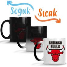 Baskı Dükkanı KB290 Chıcago Bulls Basketbol Porselen Kupa Bardak