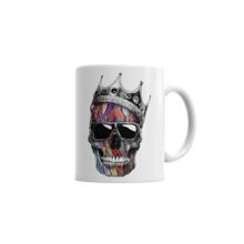 Baskı Dükkanı KB2984 Caveira King Porselen Kupa Bardak