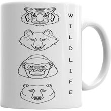 Baskı Dükkanı KB3301 Wild Life Porselen Kupa Bardak