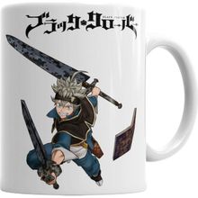 Baskı Dükkanı KB3451 Black Clover Anime Porselen Kupa Bardak