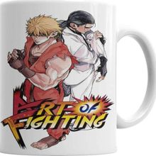 Baskı Dükkanı KB3494 Art Of Fighting Ryo E Robert Porselen Kupa Bardak