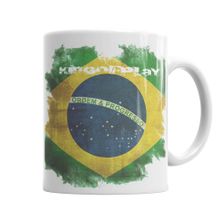 Baskı Dükkanı KB3851 Kp Brazil Porselen Kupa Bardak