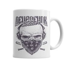 Baskı Dükkanı KB4121 Skull Soldier Soldado Porselen Kupa Bardak