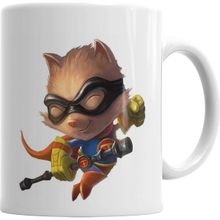 Baskı Dükkanı KB4232 Teemo Porselen Kupa Bardak