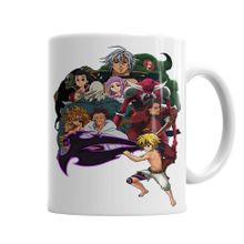 Baskı Dükkanı KB4499 10 Mandamentos Vs Meliodas Porselen Kupa Bardak