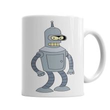 Baskı Dükkanı KB4507 Bender Futurama Porselen Kupa Bardak
