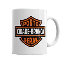 Baskı Dükkanı KB4730 Cidade Branca Motorsiklet Porselen Kupa Bardak