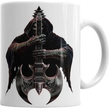Baskı Dükkanı KB4807 Death Guitar Müzik Porselen Kupa Bardak