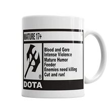 Baskı Dükkanı KB4934 Dota Cut And Run Porselen Kupa Bardak