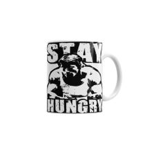 Baskı Dükkanı KB52 Arnold Stay Hungry Porselen Kupa Bardak
