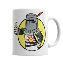 Baskı Dükkanı KB5315 Solaire Of Astora Vault Boy Porselen Kupa Bardak