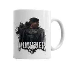 Baskı Dükkanı KB5446 The Punısher Justiceiro Serie Porselen Kupa Bardak