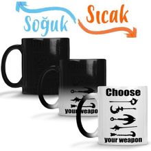 Baskı Dükkanı KB5485 Support Choose Your Weapon Porselen Kupa Bardak