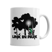 Baskı Dükkanı KB5561 Zelda Link In Park Meme Porselen Kupa Bardak