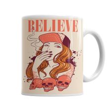 Baskı Dükkanı KB5609 Believe Porselen Kupa Bardak