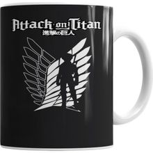 Baskı Dükkanı KB5663 Attack On Titan Porselen Kupa Bardak