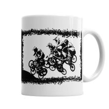 Baskı Dükkanı KB5788 Bmx Racing Jump Motorsiklet Porselen Kupa Bardak