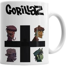 Baskı Dükkanı KB579 Gorillaz Porselen Kupa Bardak