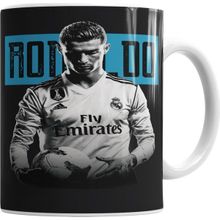 Baskı Dükkanı KB5854 Cristiano Ronaldo Melhor Do Mundo Porselen Kupa Bardak