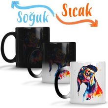 Baskı Dükkanı KB5963 Dog Dog Köpek Pug Porselen Kupa Bardak