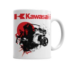 Baskı Dükkanı KB601 Kawasaki Ninja Japon Style Porselen Kupa Bardak