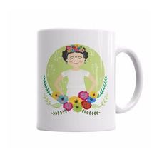 Baskı Dükkanı KB6010 Frida Gülümseme Porselen Kupa Bardak