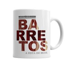 Baskı Dükkanı KB6059 Festa De Peao Barretos Porselen Kupa Bardak