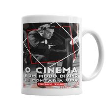 Baskı Dükkanı KB6063 Federico Fellini Porselen Kupa Bardak