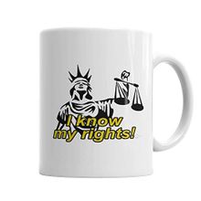 Baskı Dükkanı KB6283 I Know My Rights! Porselen Kupa Bardak